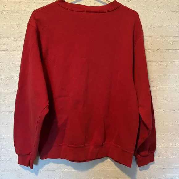 Vintage 1990s The Disney Store Mickey Mouse Sweatshirt Red Unixex Small - Picture 6 of 7